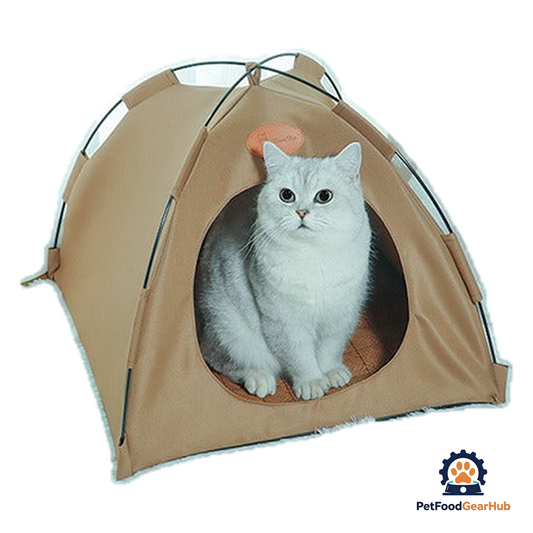 PetFoodGearHub Canvas Cat Tent - product image 1