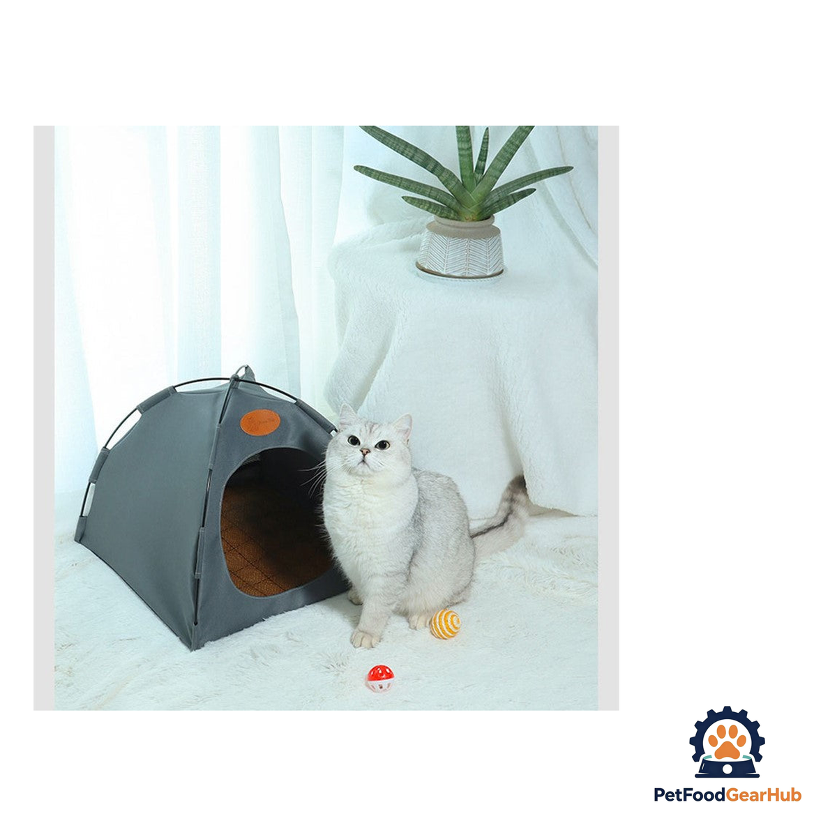 PetFoodGearHub Canvas Cat Tent - product image 6