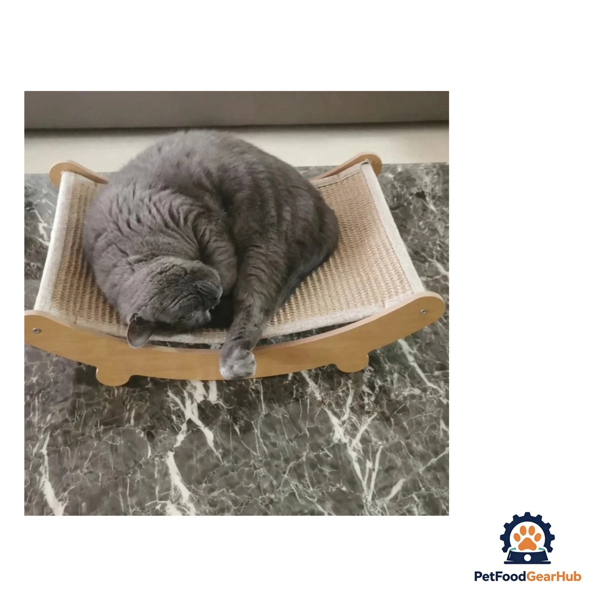 PetFoodGearHub Wooden Cat Scratcher Bed - product image 3