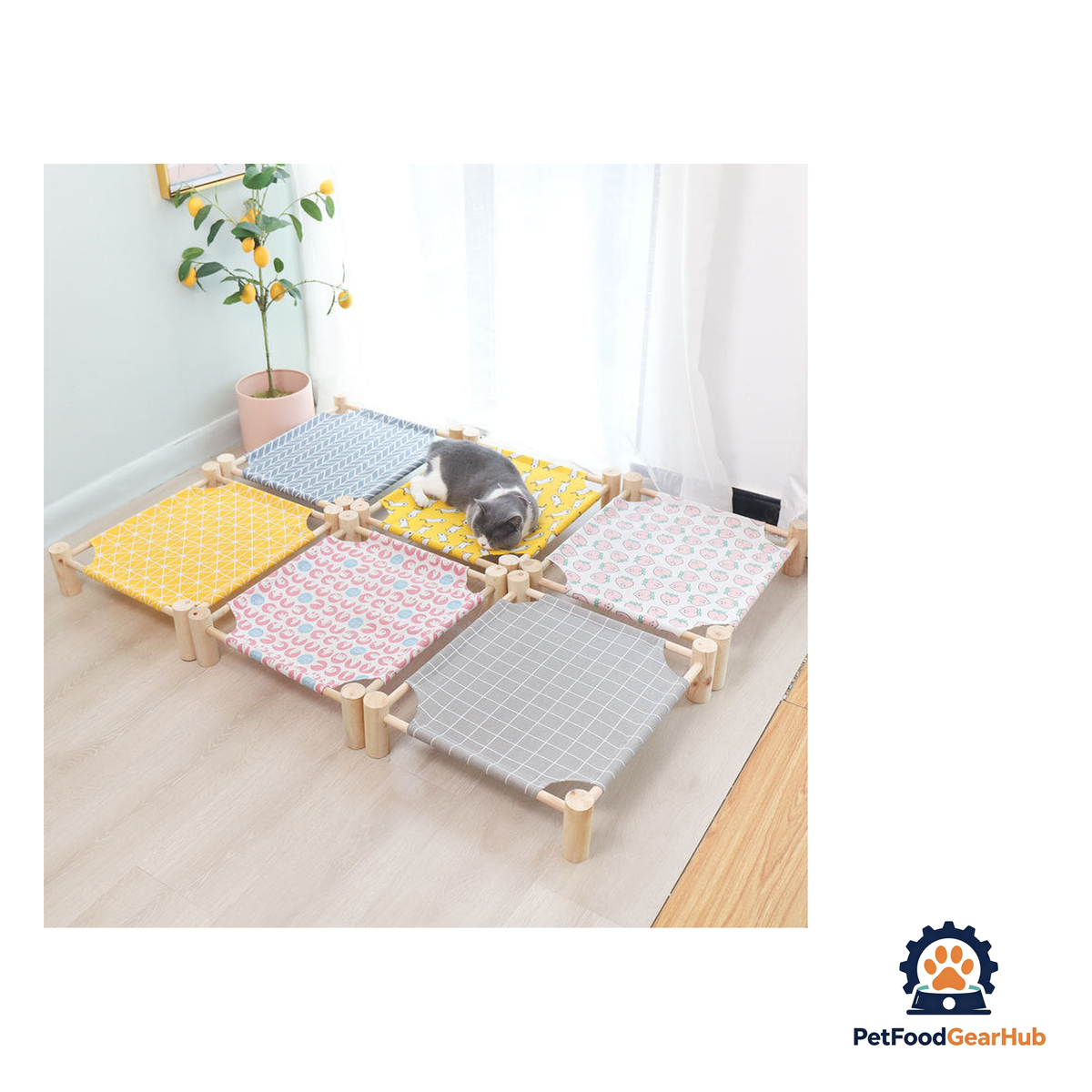 PetFoodGearHub Elevated Cat and Dog Hammock Bed - product image 2