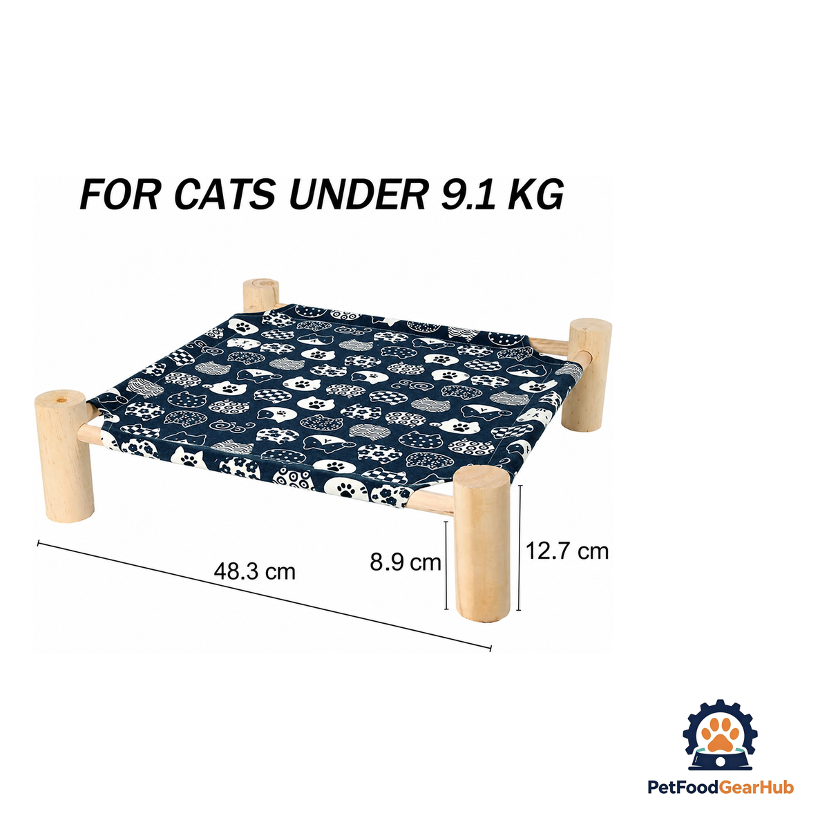 PetFoodGearHub Elevated Cat and Dog Hammock Bed - product image 6