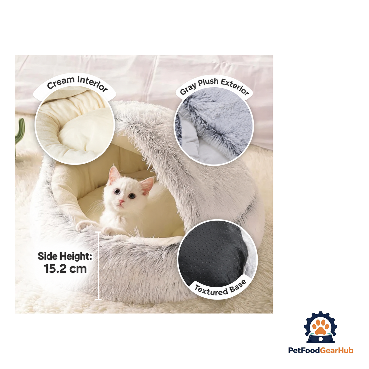 PetFoodGearHub Cozy Cove Cat Bed - product image 4