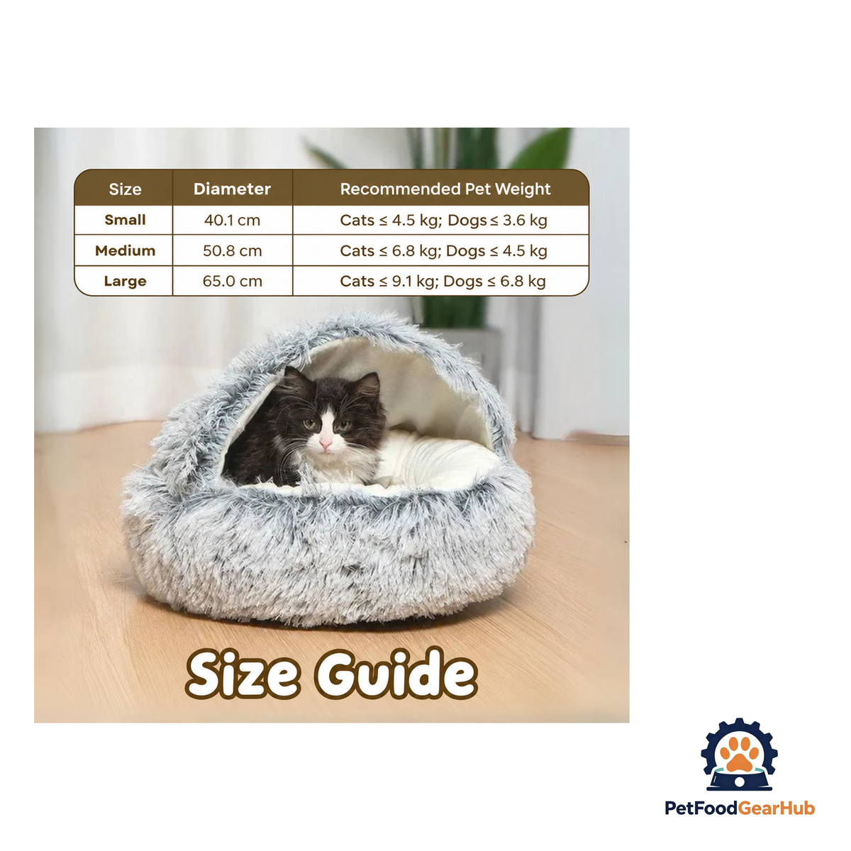 PetFoodGearHub Cozy Cove Cat Bed - product image 8