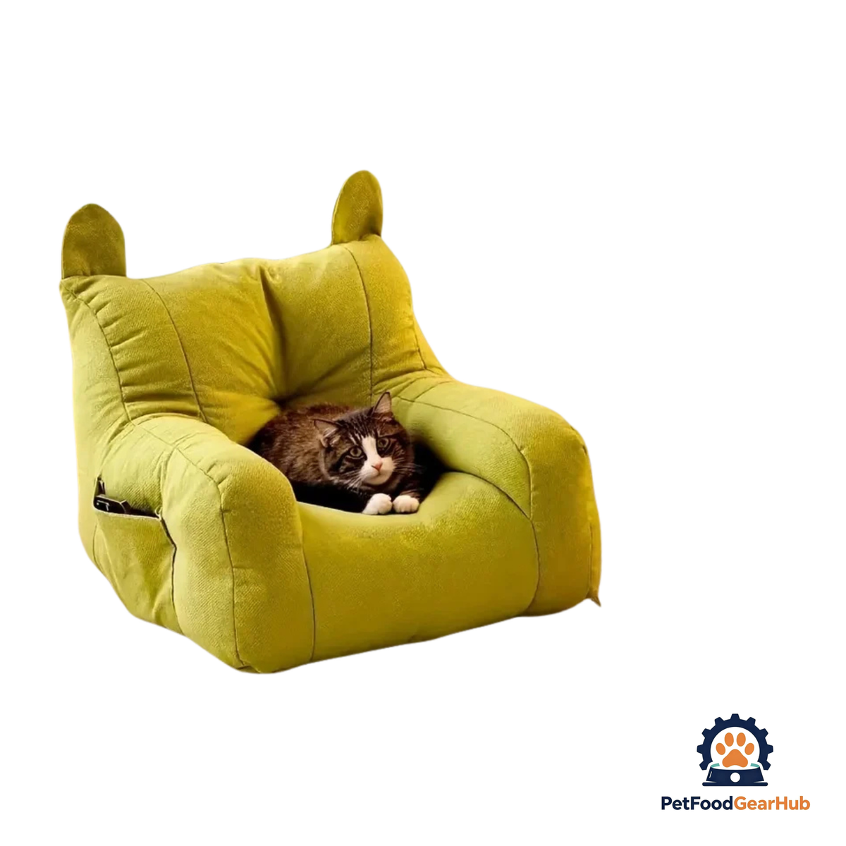 PetFoodGearHub Cute & Soft Cat Ear Pet Sofa - product image 1