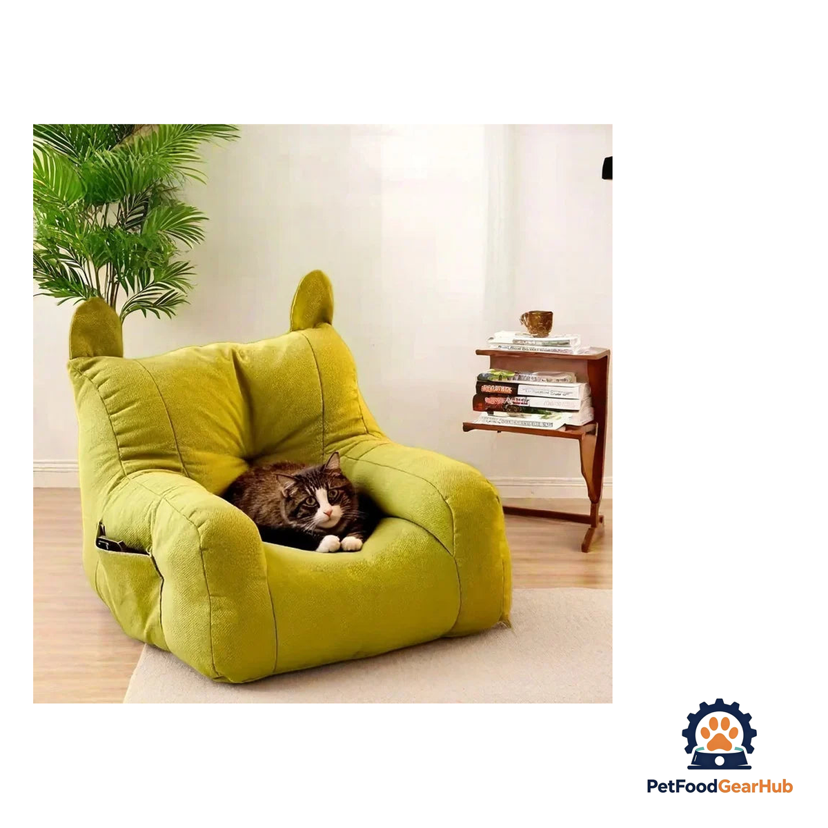 PetFoodGearHub Cute & Soft Cat Ear Pet Sofa - product image 2