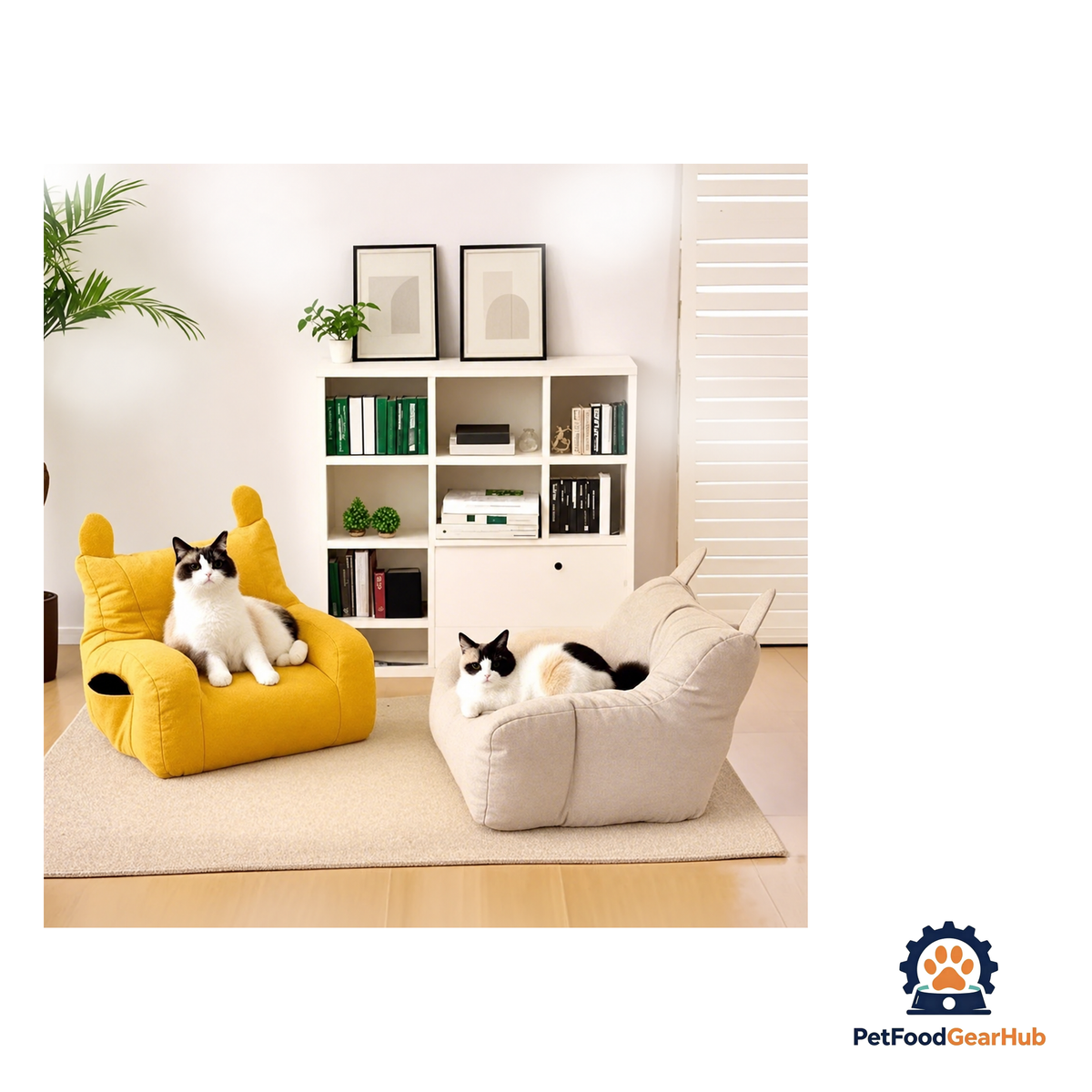 PetFoodGearHub Cute & Soft Cat Ear Pet Sofa - product image 7