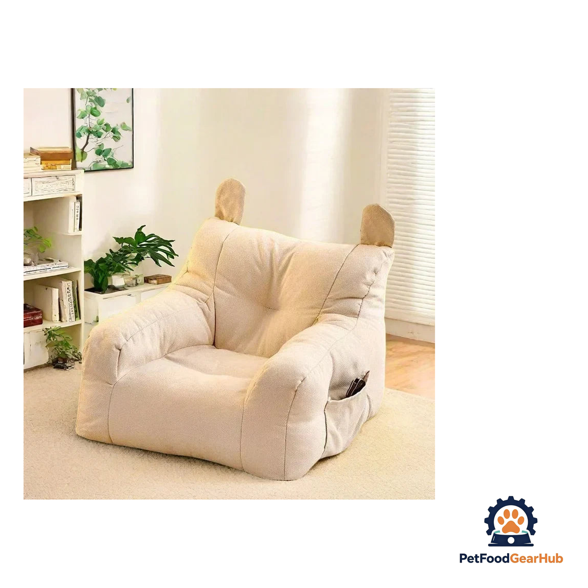 PetFoodGearHub Cute & Soft Cat Ear Pet Sofa - product image 8