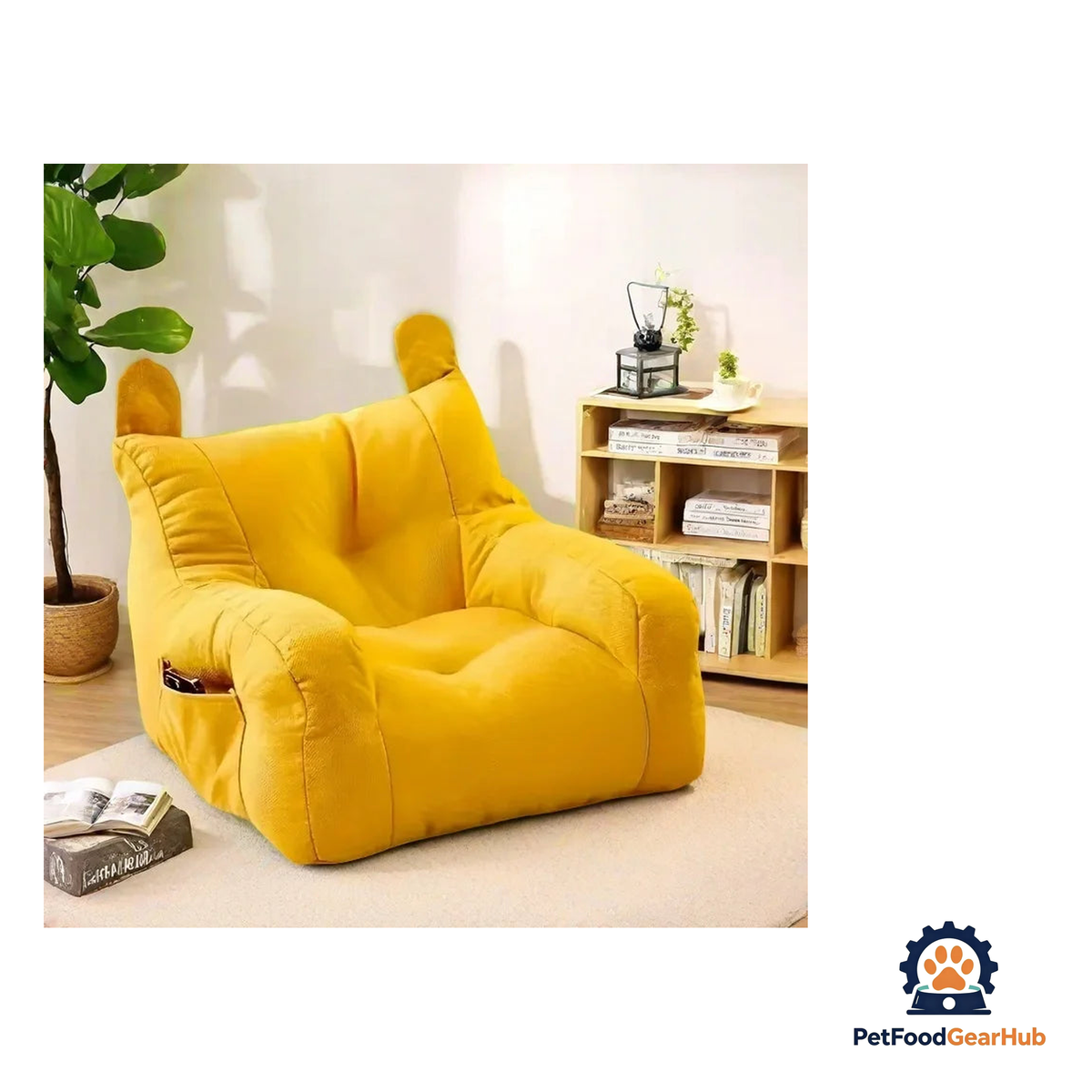 PetFoodGearHub Cute & Soft Cat Ear Pet Sofa - product image 10