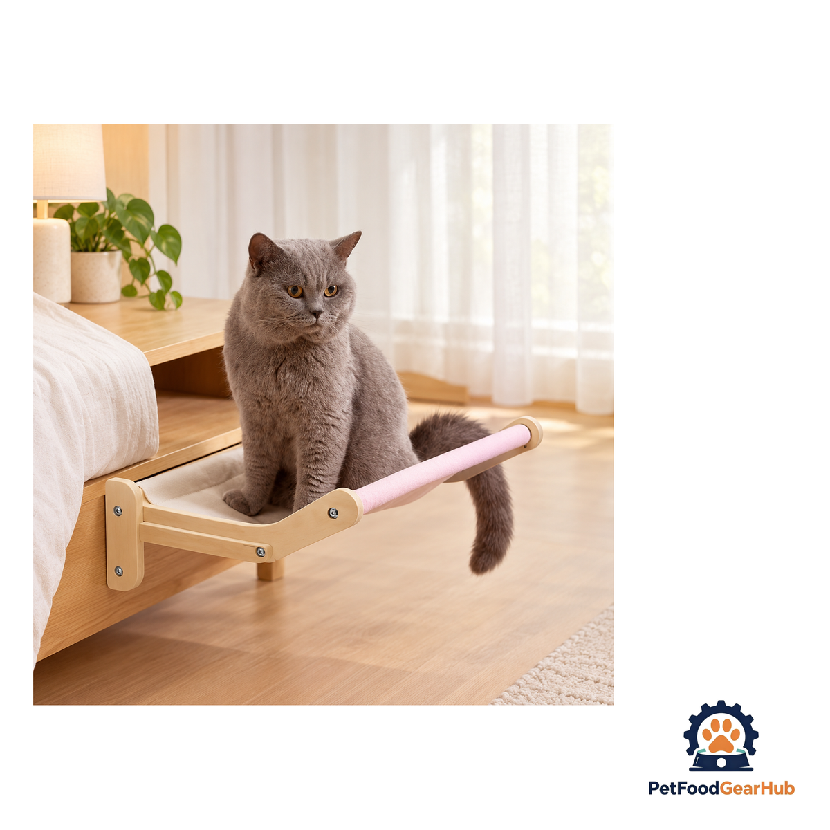 PetFoodGearHub Cozy Cat Bedside Hammock - product image 6