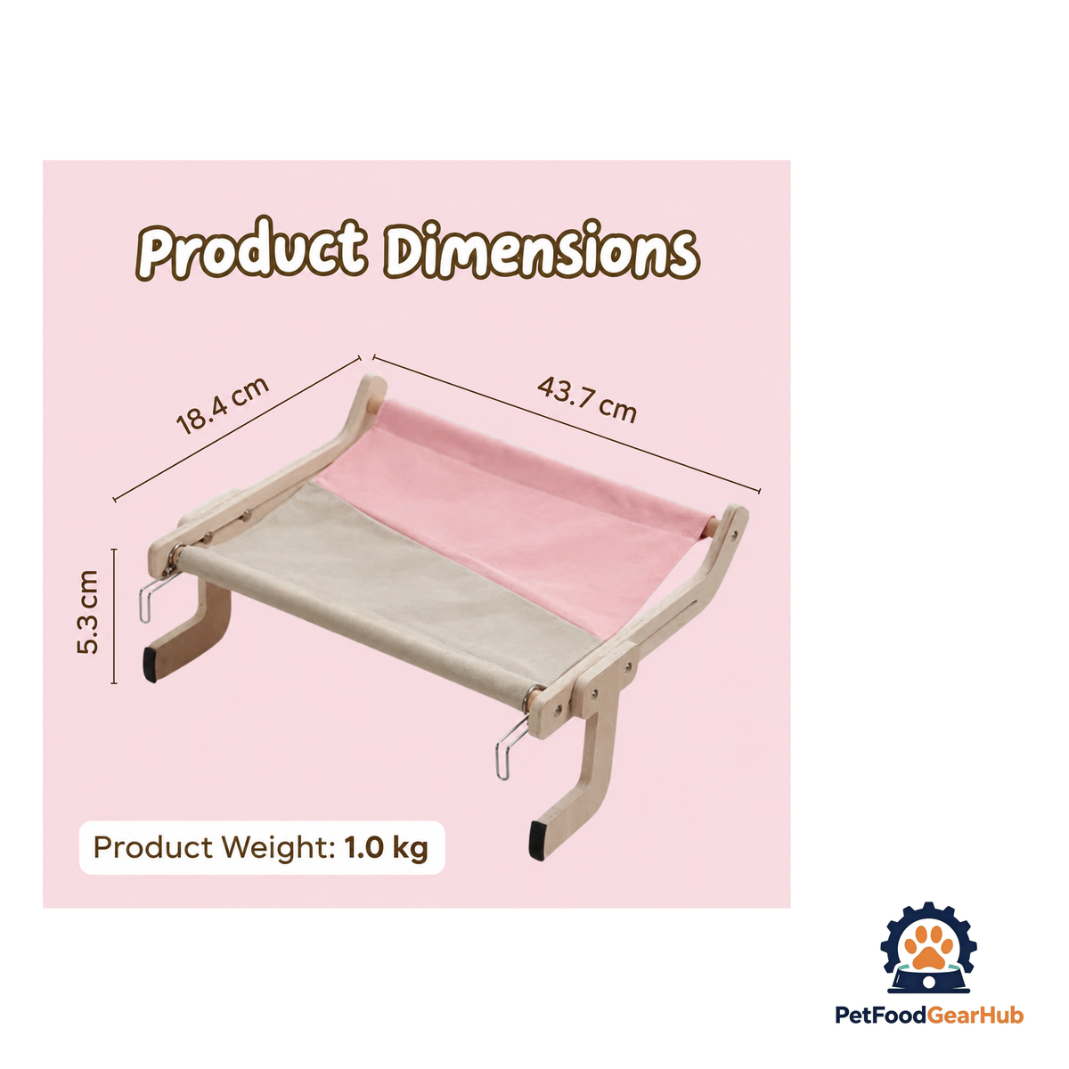 PetFoodGearHub Cozy Cat Bedside Hammock - product image 7