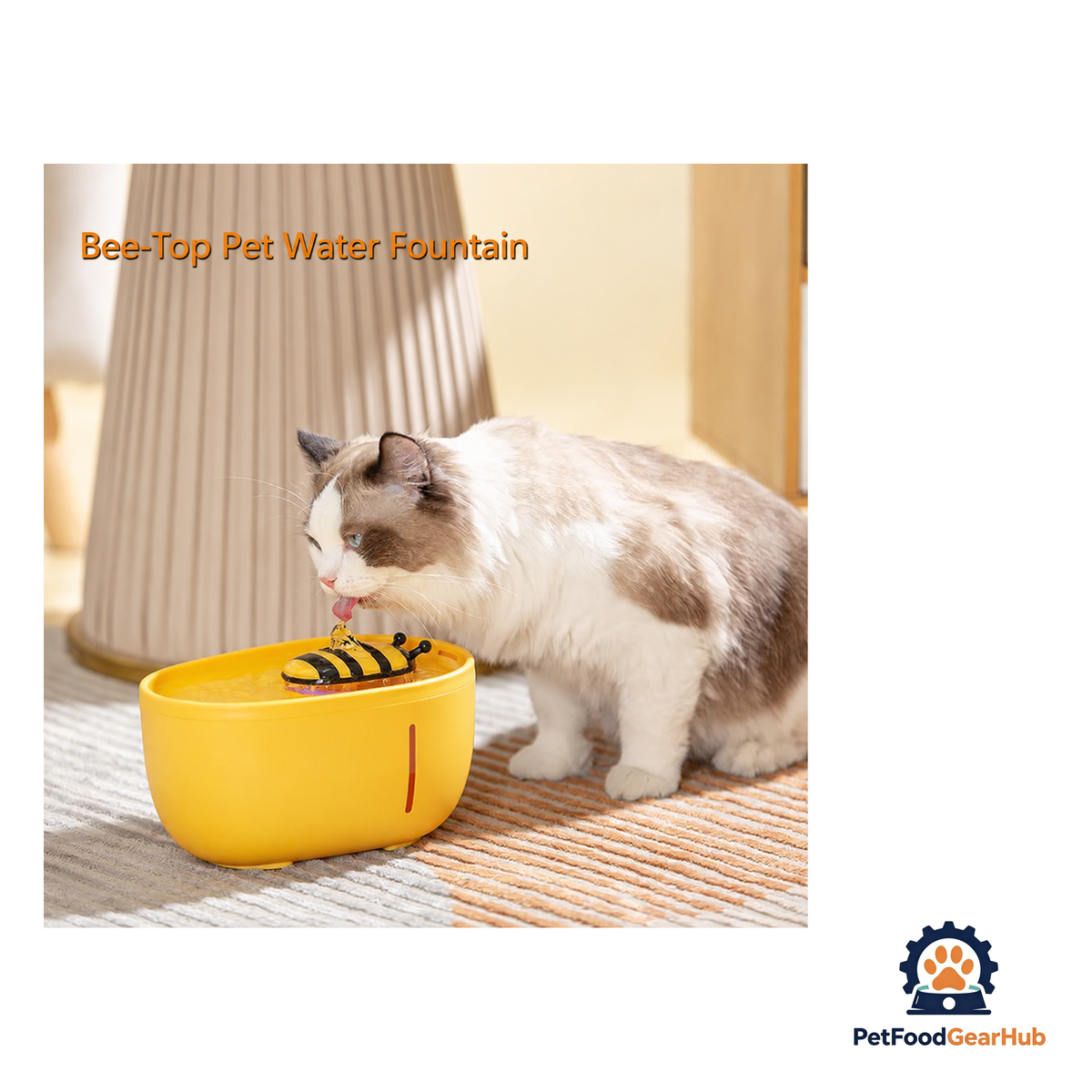 PetFoodGearHub Bee-Shaped Pet Water Fountain - product image 5