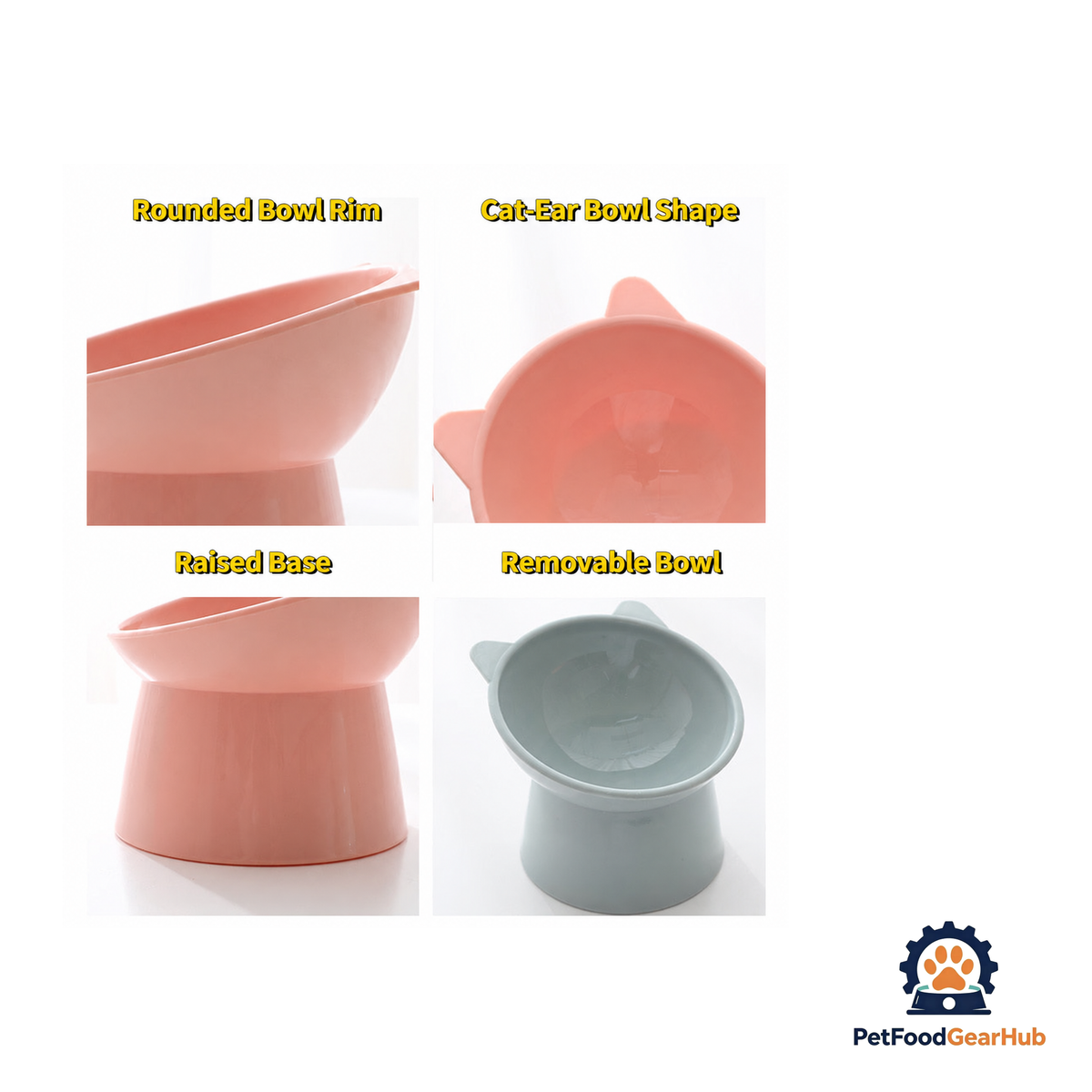 PetFoodGearHub Cat Eating Bowl with Anti-Slip Base - product image 5