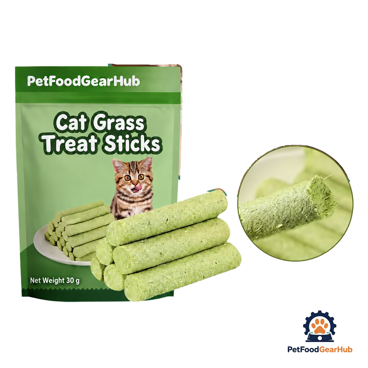 PetFoodGearHub Cat Grass Teething Stick - product image 1