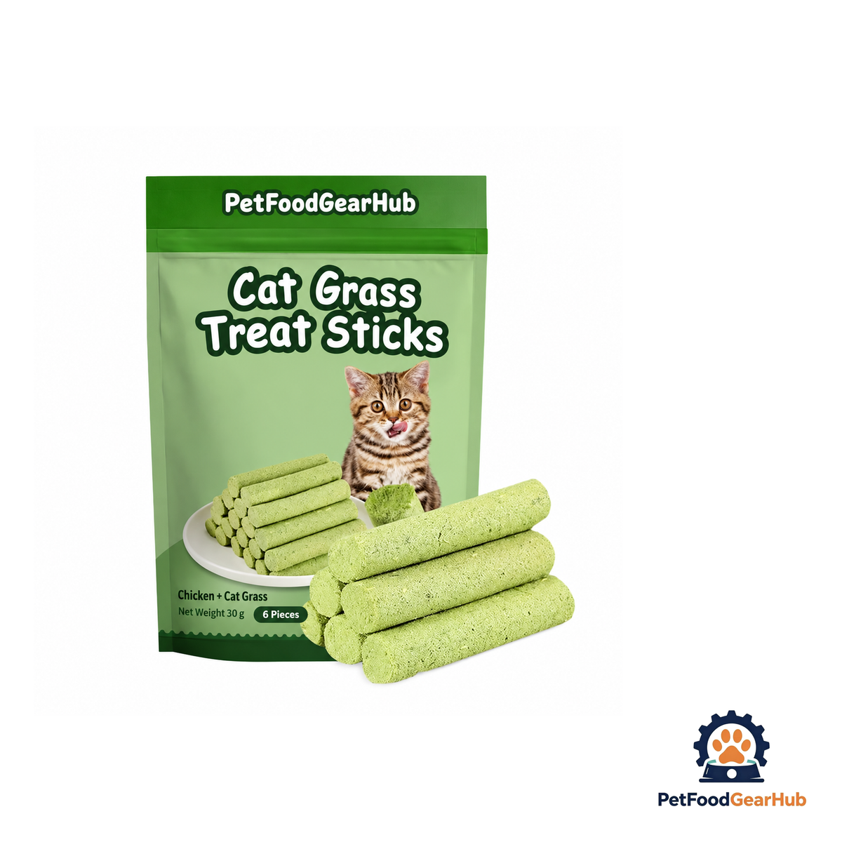 PetFoodGearHub Cat Grass Teething Stick - product image 4