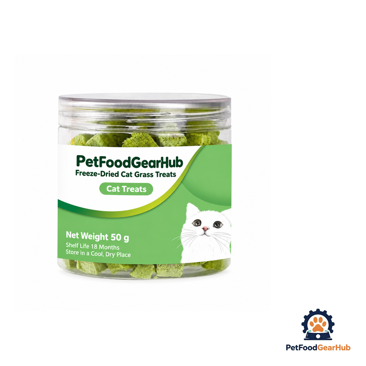 PetFoodGearHub Freeze-Dried Catgrass Biscuits - product image 2