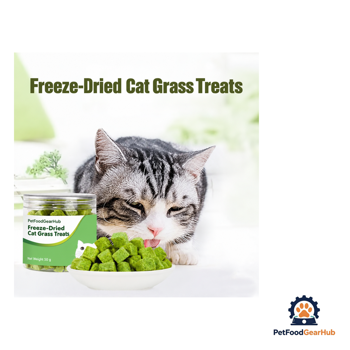 PetFoodGearHub Freeze-Dried Catgrass Biscuits - product image 3