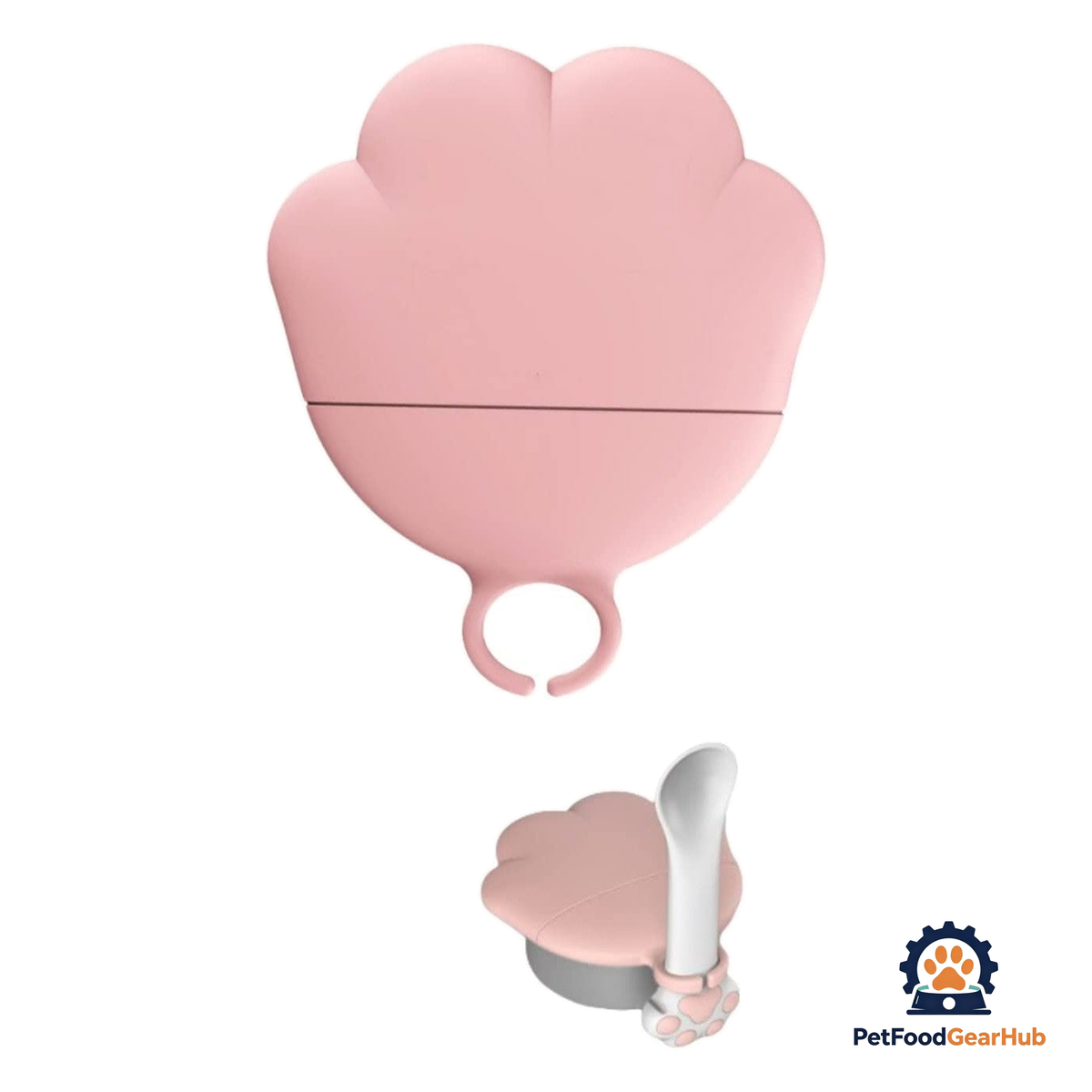 PetFoodGearHub Pet Food Can Lid Opener and Scooper with Silicone Lid Cover Set - product image 1