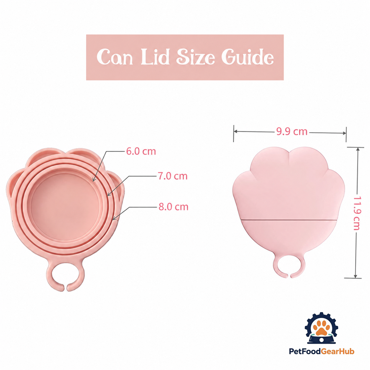 PetFoodGearHub Pet Food Can Lid Opener and Scooper with Silicone Lid Cover Set - product image 3