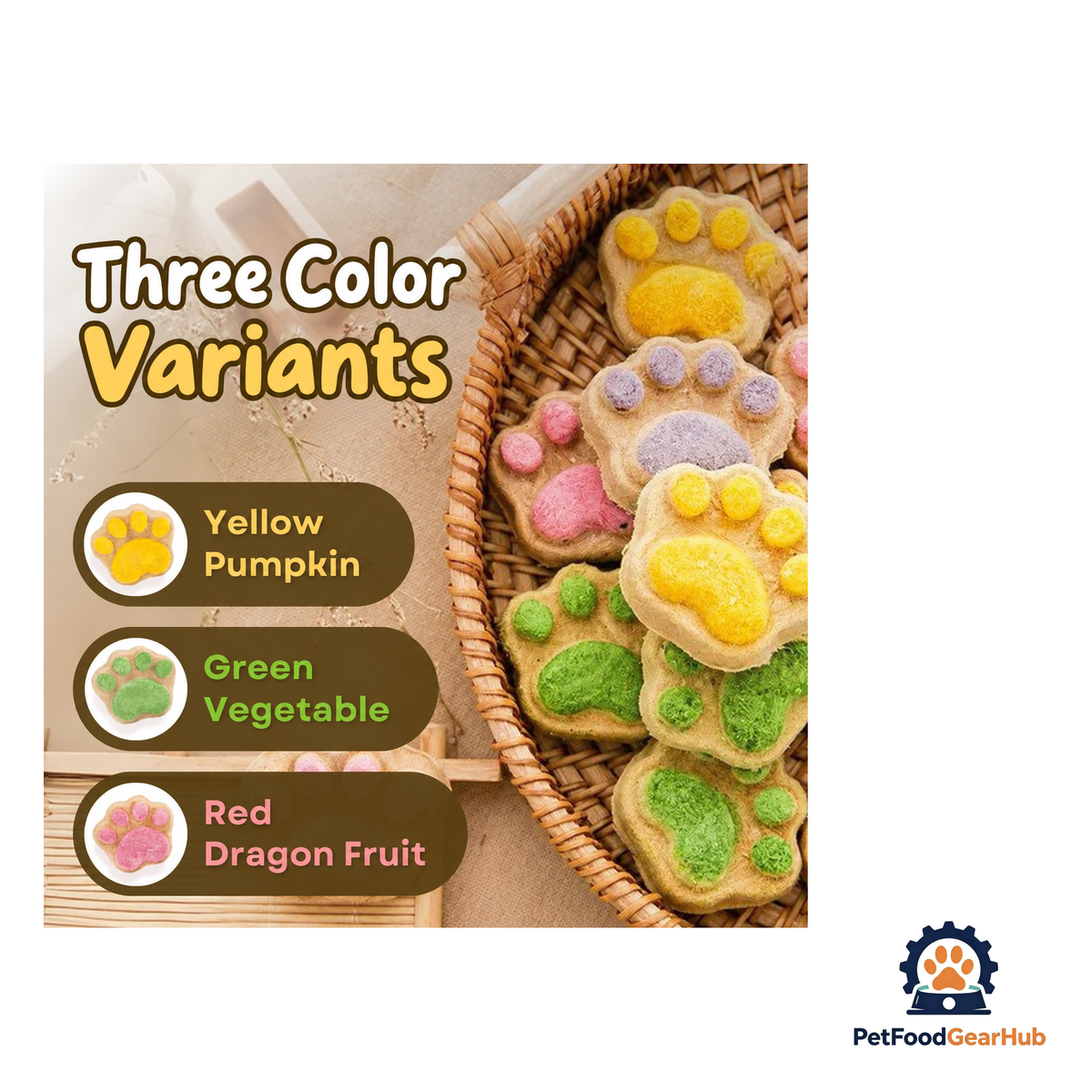 PetFoodGearHub Paw-Shaped Cat Treats - product image 2