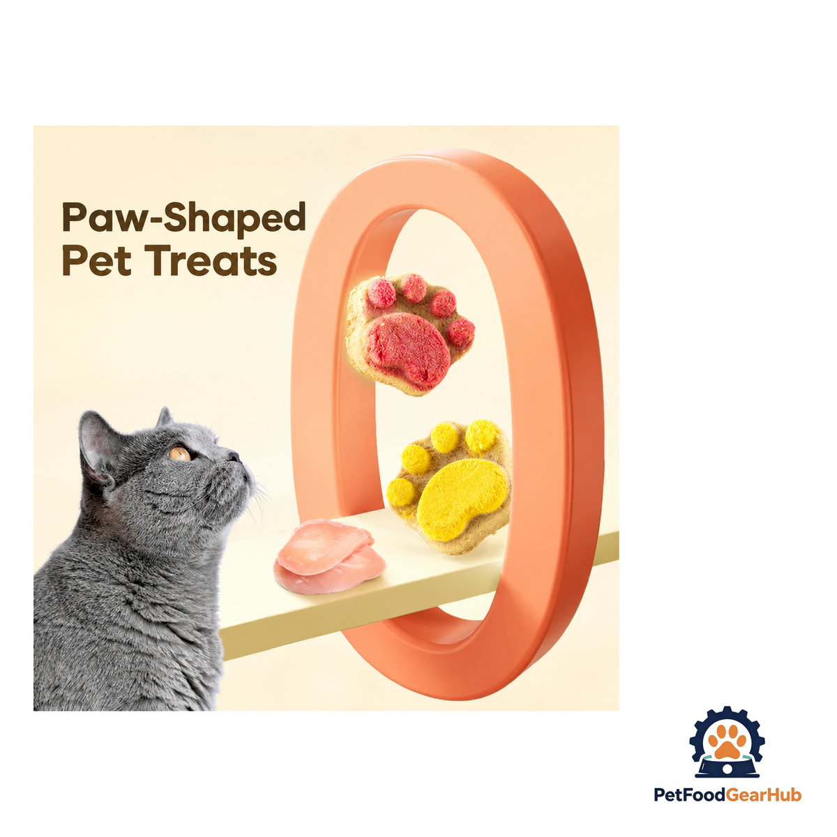 PetFoodGearHub Paw-Shaped Cat Treats - product image 4