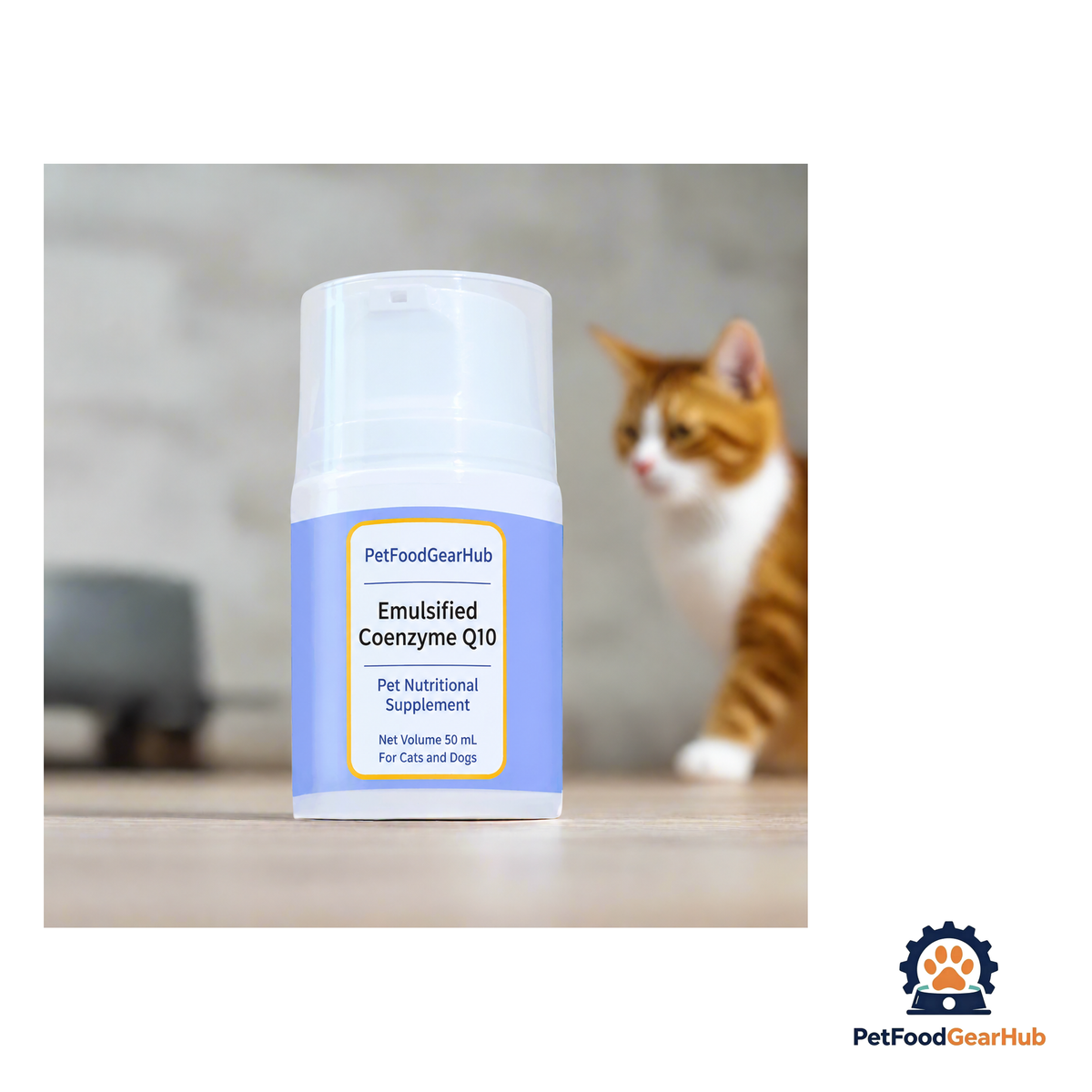 PetFoodGearHub CoQ10 Creamy Pump Treat for Cats & Dogs, 50 mL - product image 2