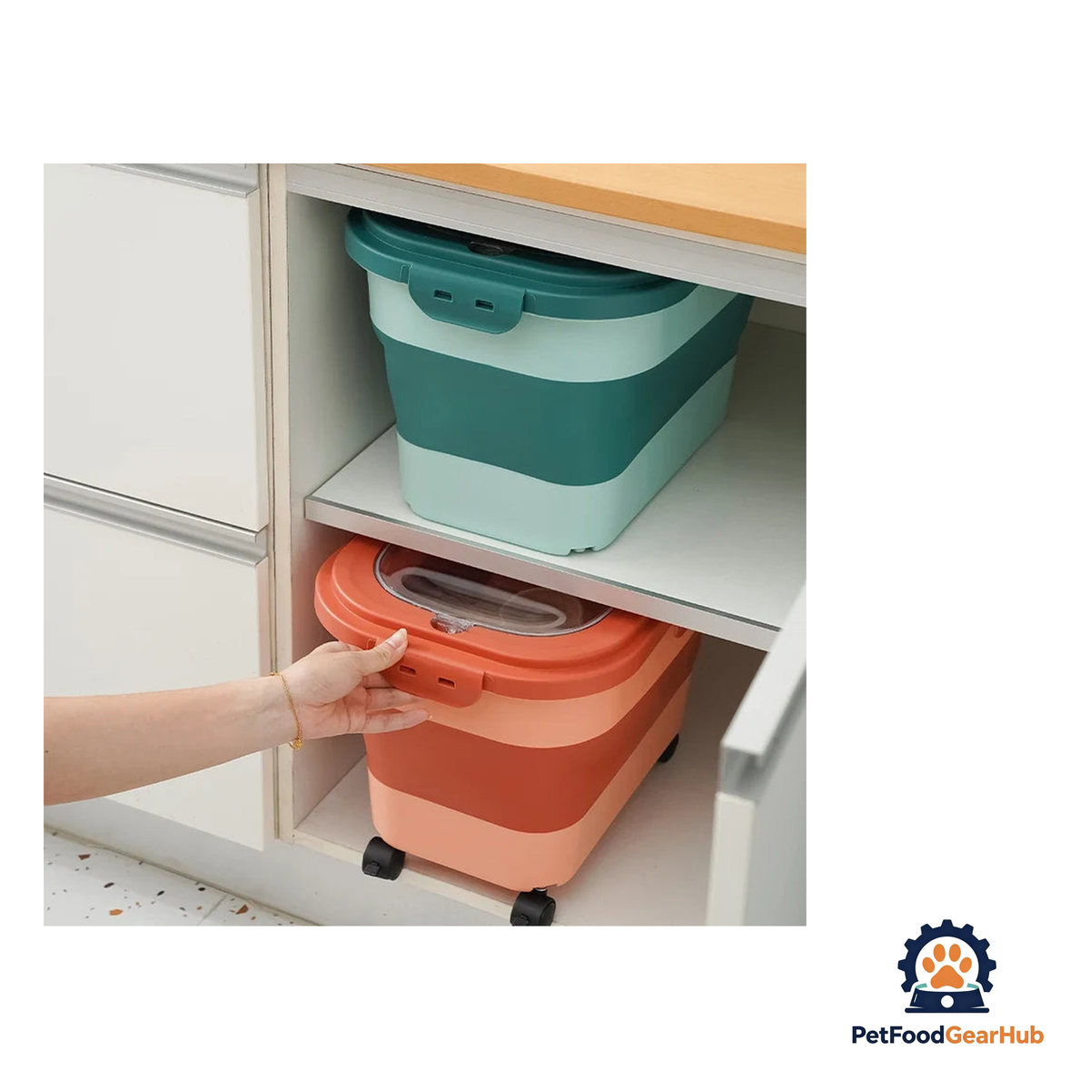 PetFoodGearHub Collapsible Airtight Cat Dog Food Storage Container - product image 6
