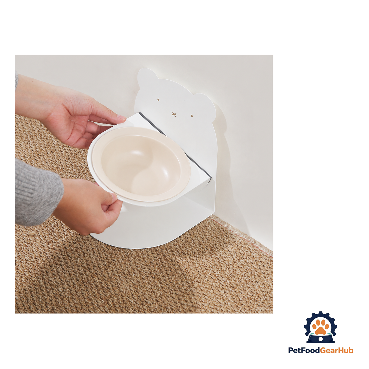 PetFoodGearHub Adjustable Magnetic Ceramic Cat Bowl - product image 3