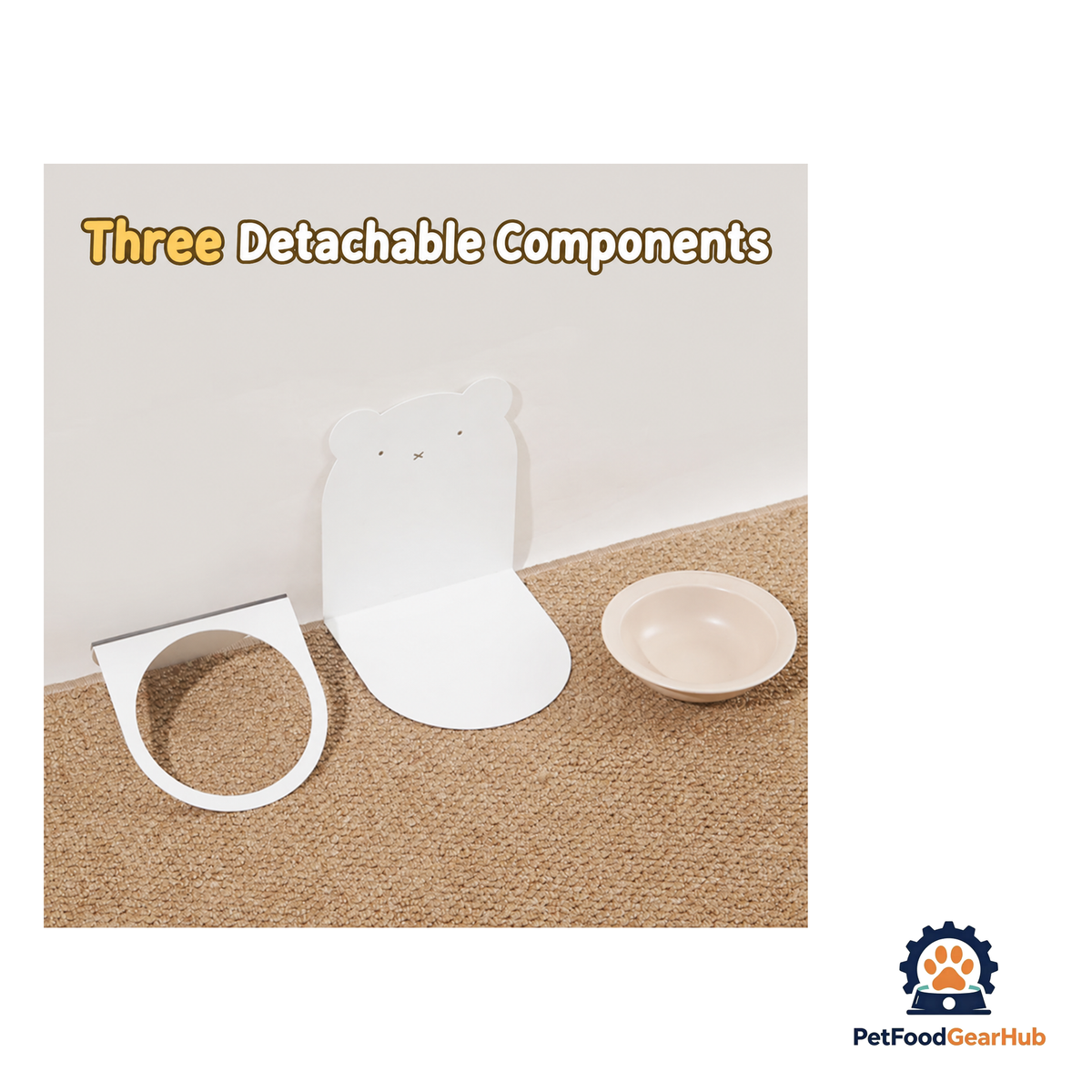 PetFoodGearHub Adjustable Magnetic Ceramic Cat Bowl - product image 6