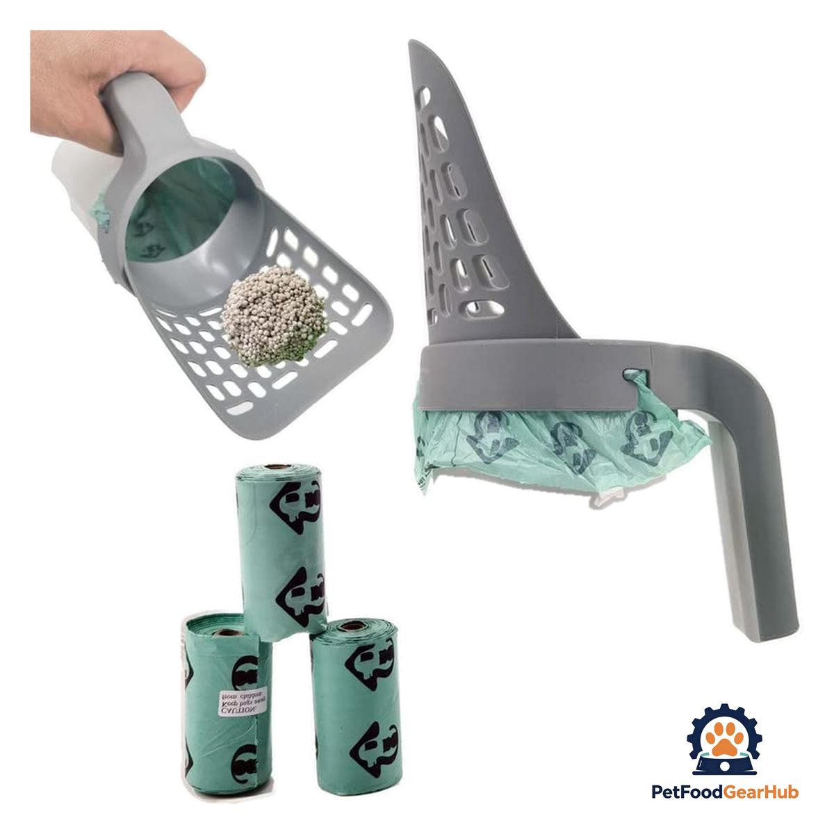 PetFoodGearHub Integrated Cat Litter Scoop - product image 1