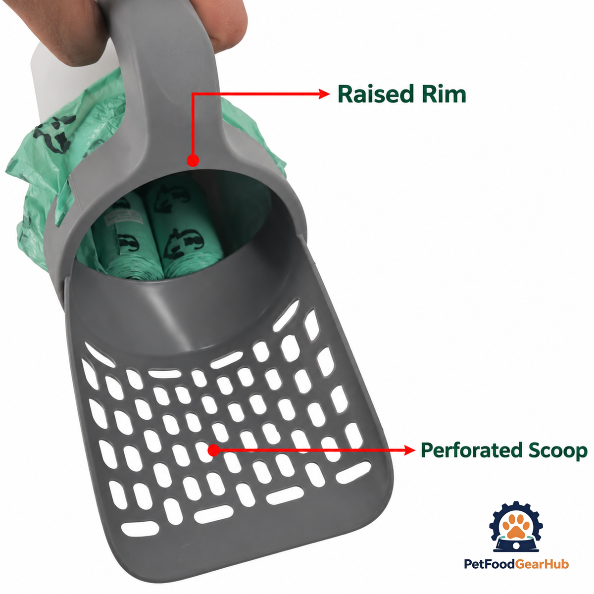 PetFoodGearHub Integrated Cat Litter Scoop - product image 3
