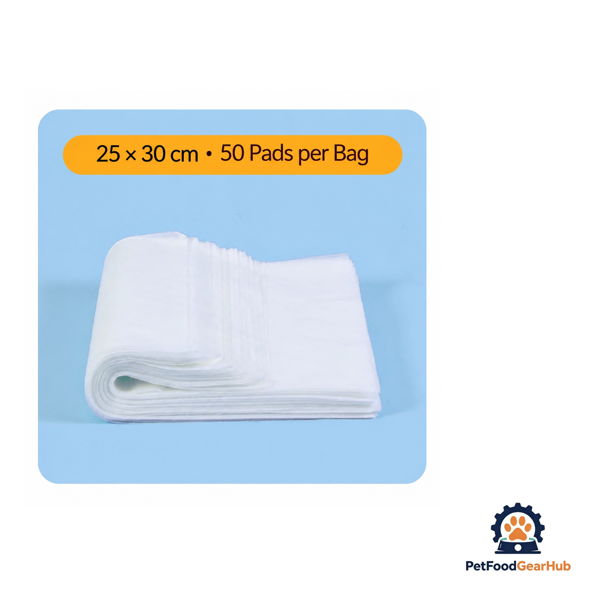 PetFoodGearHub Pet Pee Pads, Set of 50 - product image 7