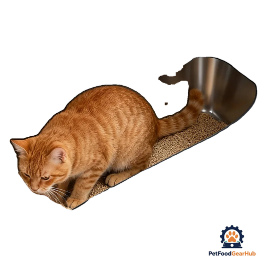 PetFoodGearHub Stainless Steel Cat Litter Box with Lid, Scoop & Mat - product image 1