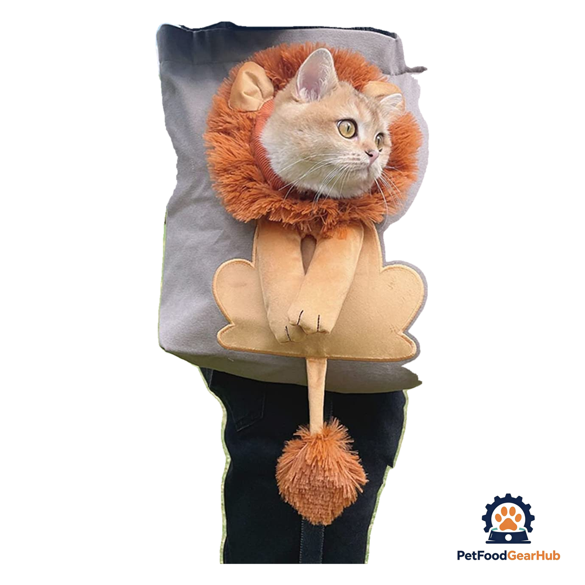 PetFoodGearHub Lion-Shaped Pet Canvas Shoulder Bag - product image 1