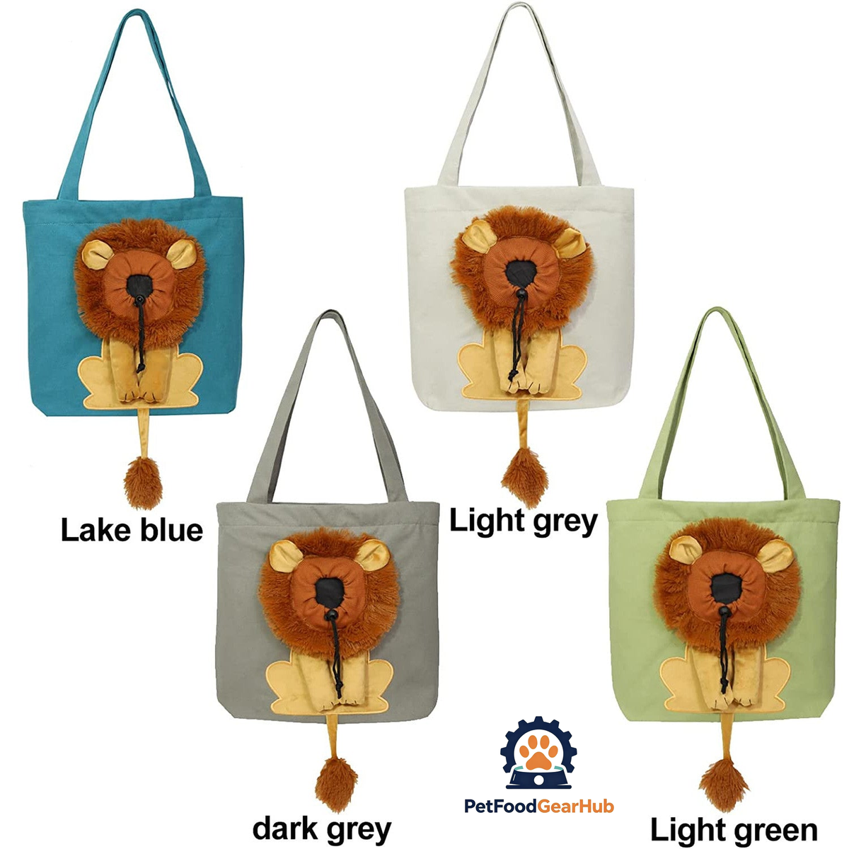 PetFoodGearHub Lion-Shaped Pet Canvas Shoulder Bag - product image 6