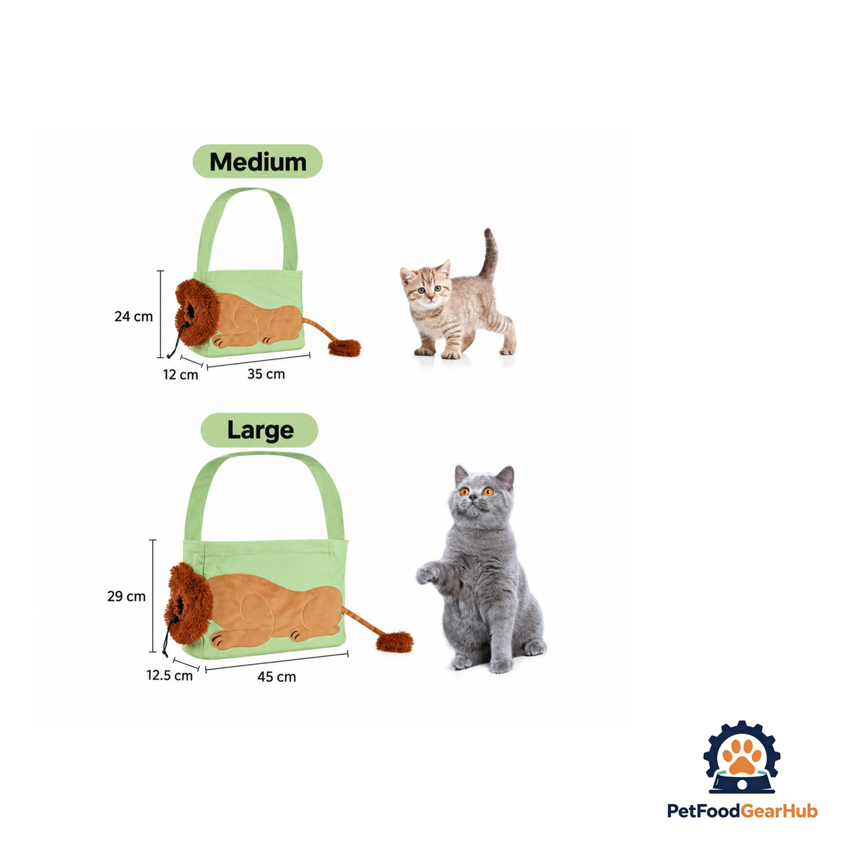 PetFoodGearHub Lion-Shaped Pet Canvas Shoulder Bag 2.0 - product image 9