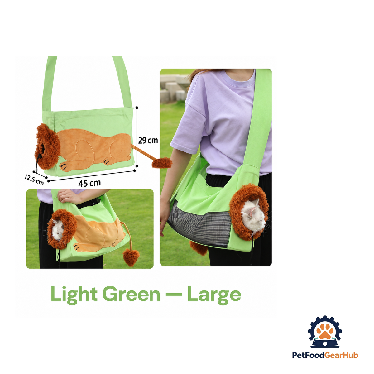 PetFoodGearHub Lion-Shaped Pet Canvas Shoulder Bag 2.0 - product image 11