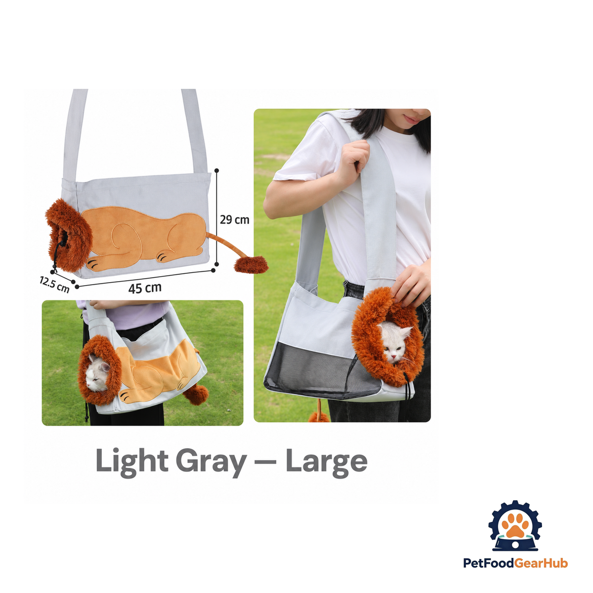 PetFoodGearHub Lion-Shaped Pet Canvas Shoulder Bag 2.0 - product image 14