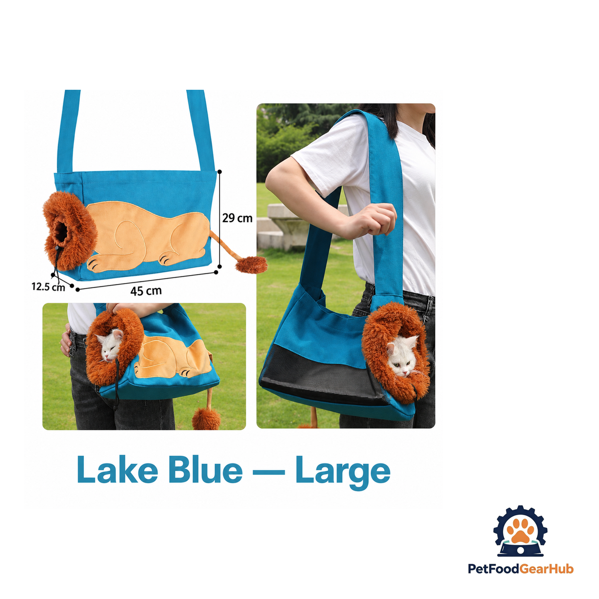 PetFoodGearHub Lion-Shaped Pet Canvas Shoulder Bag 2.0 - product image 18