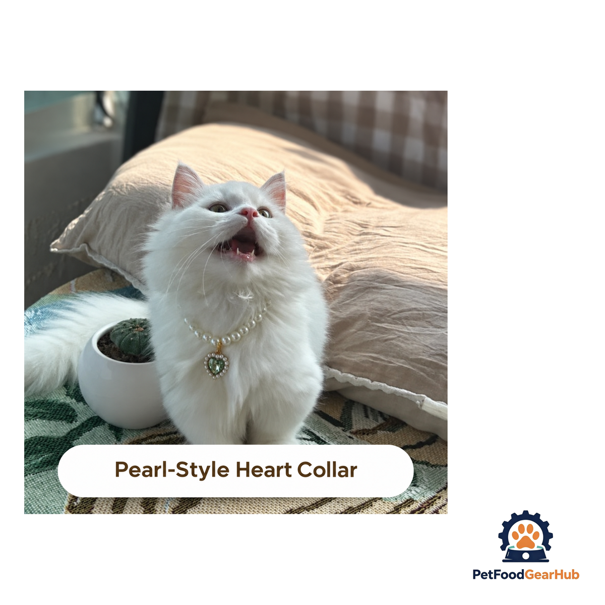PetFoodGearHub Sparkling Pearl Cat Collar - product image 2