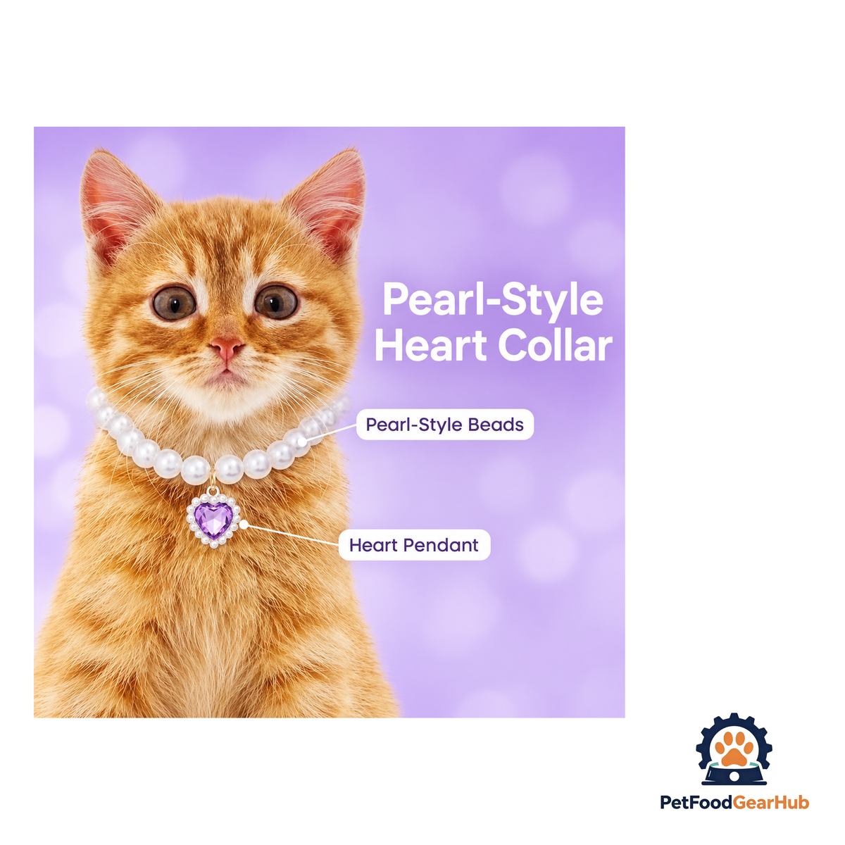 PetFoodGearHub Sparkling Pearl Cat Collar - product image 5