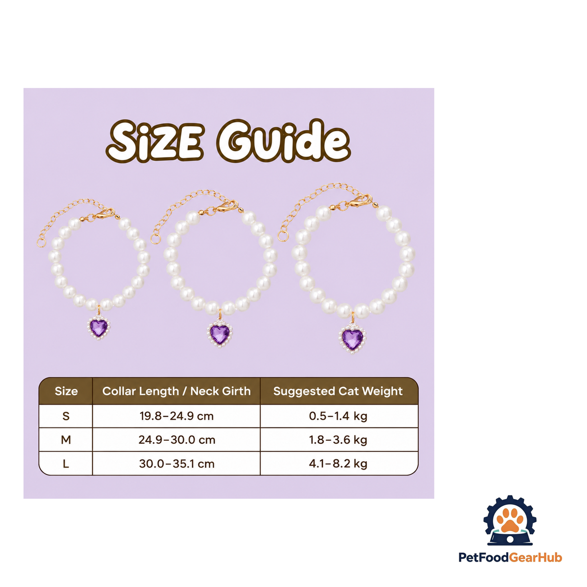 PetFoodGearHub Sparkling Pearl Cat Collar - product image 6