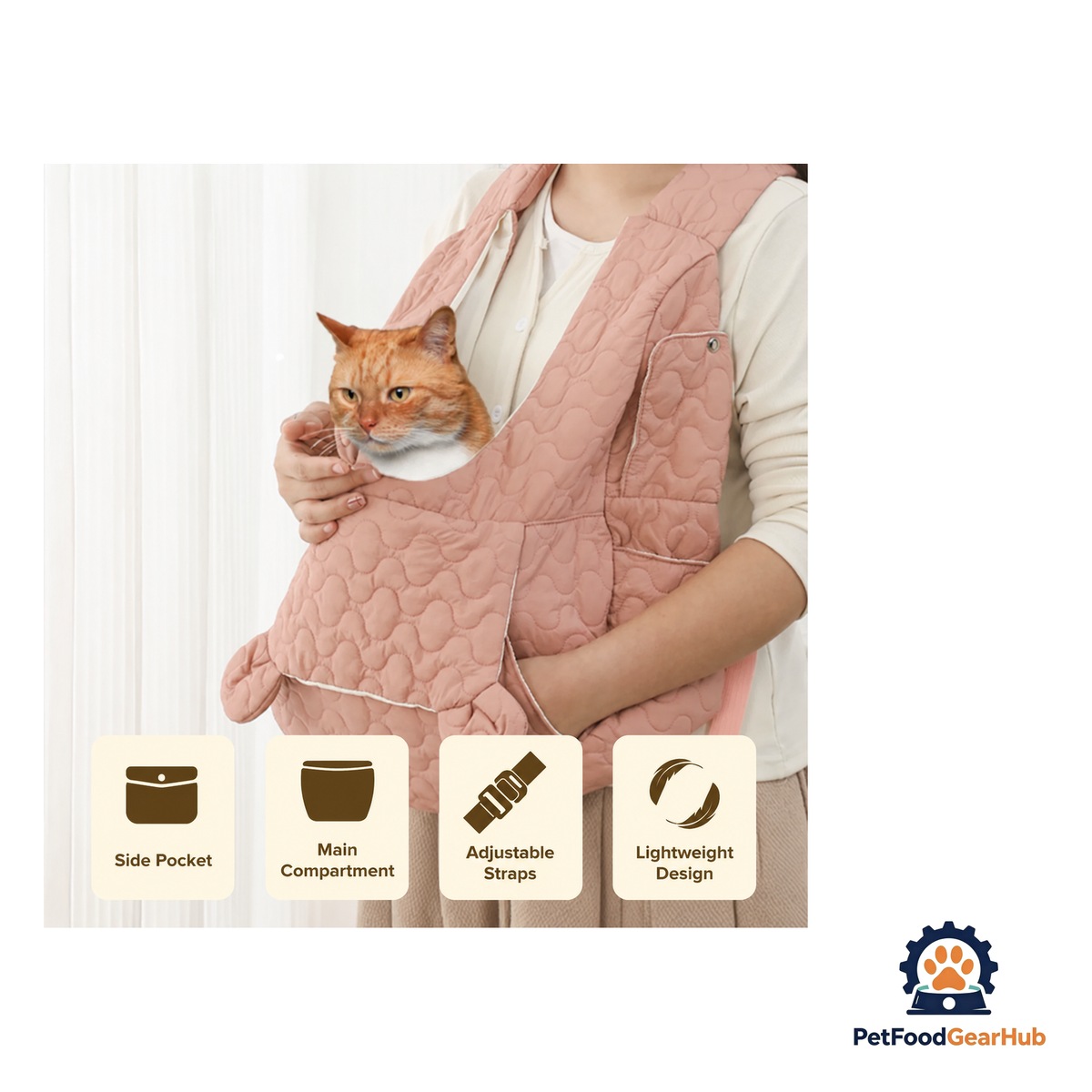 PetFoodGearHub Hands-Free Cat Carrier - product image 4