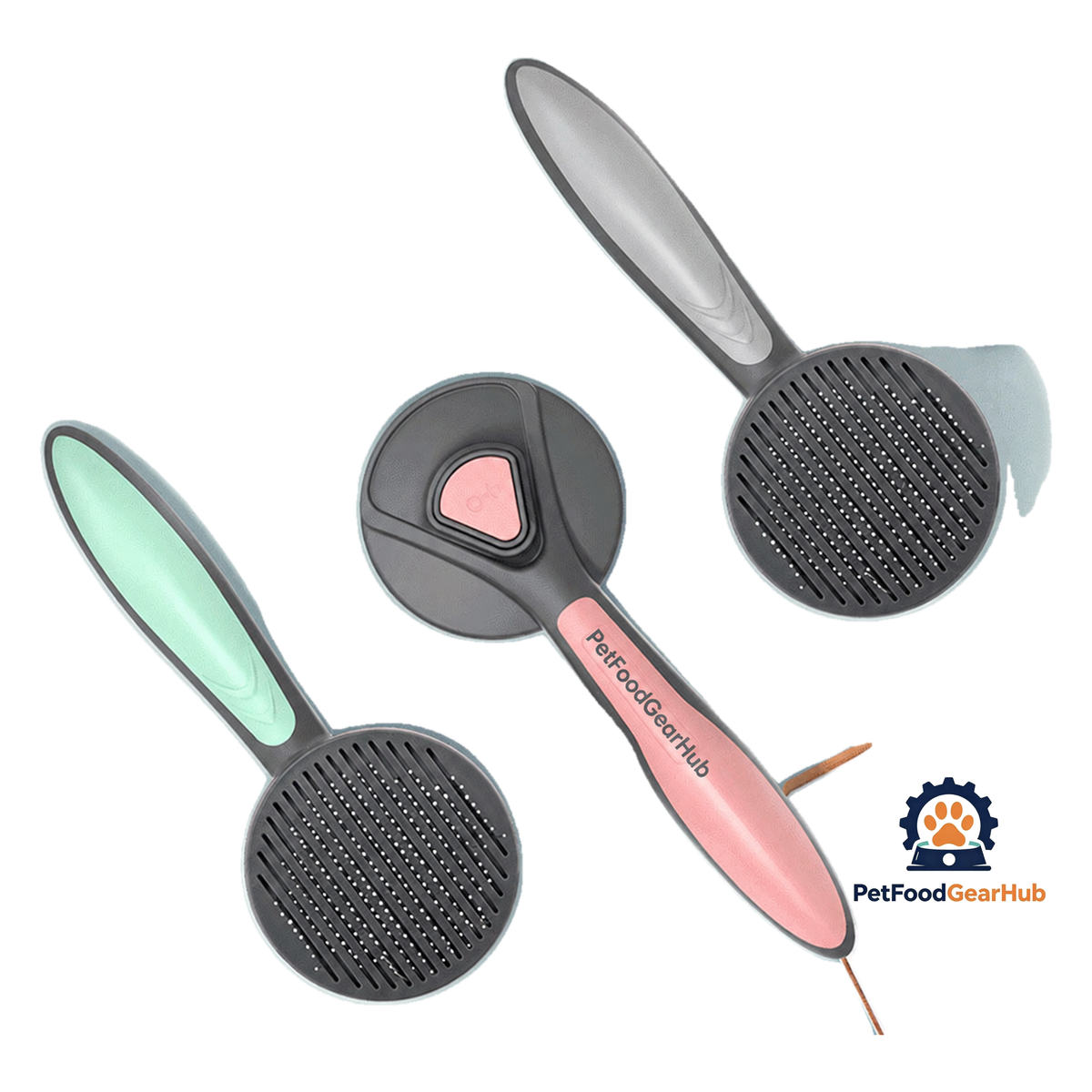 PetFoodGearHub Self-Cleaning Deshedding Slicker Brush For Cats and Dogs - product image 1