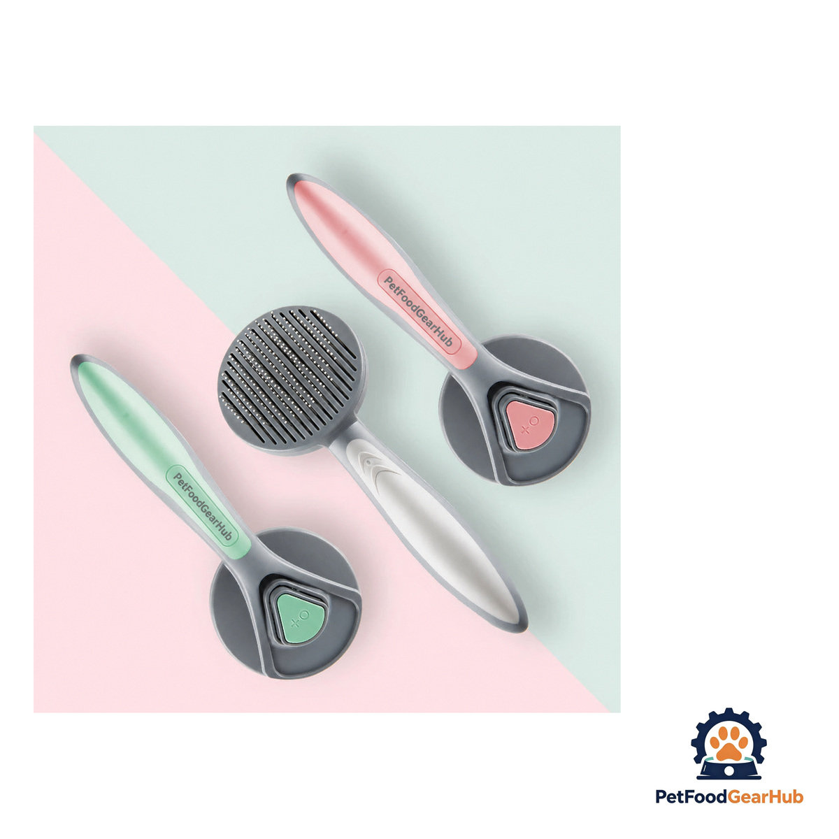 PetFoodGearHub Self-Cleaning Deshedding Slicker Brush For Cats and Dogs - product image 4