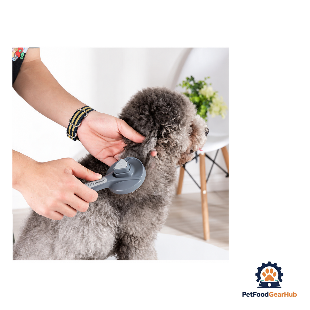 PetFoodGearHub Self-Cleaning Deshedding Slicker Brush For Cats and Dogs - product image 6