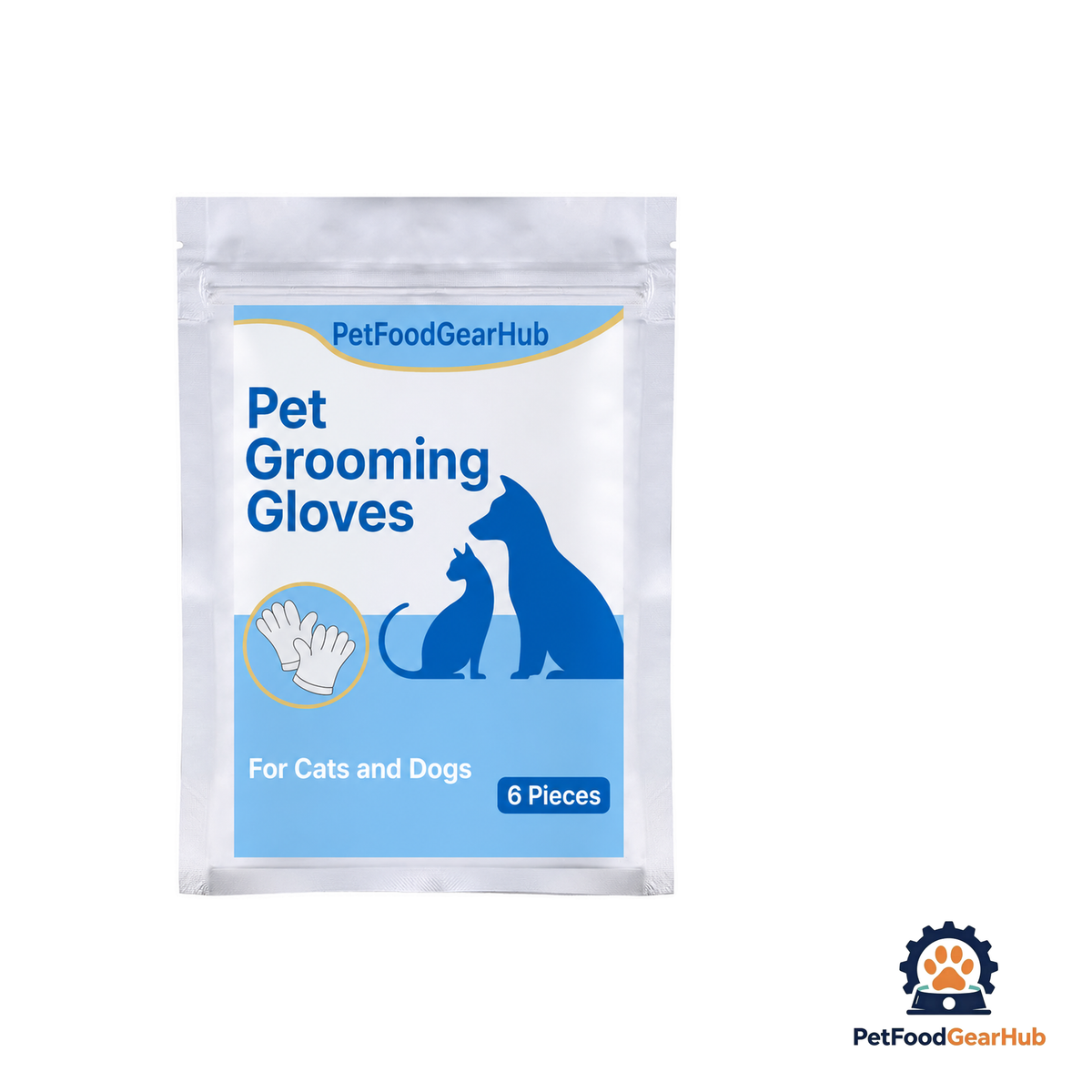 PetFoodGearHub Cat Dry Cleaning Gloves (6pcs/pack) - product image 1