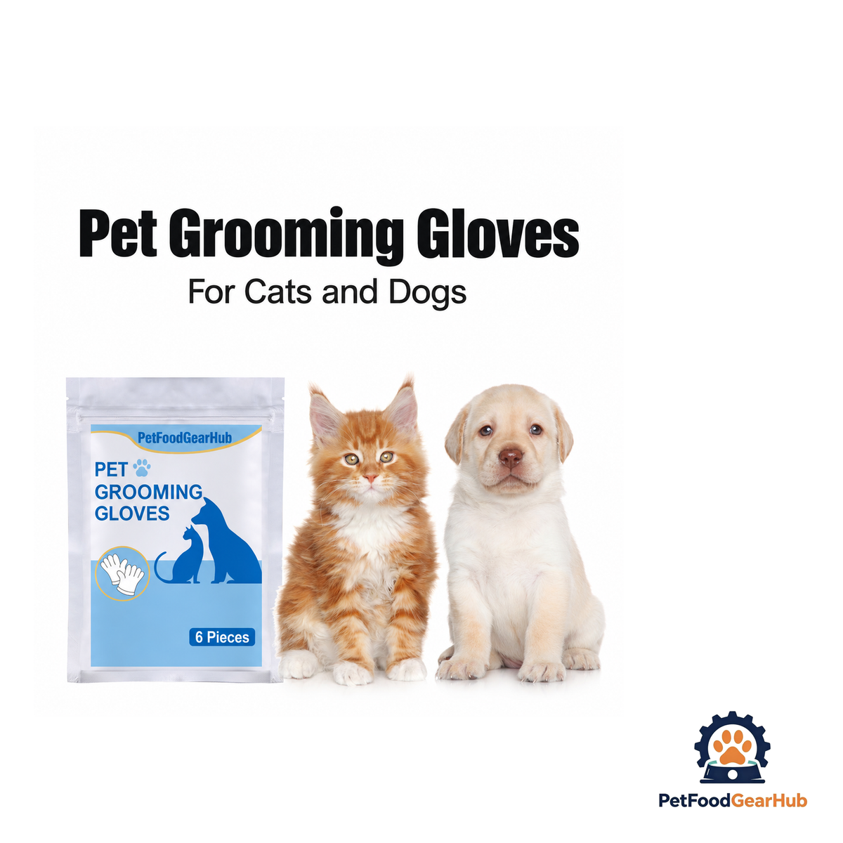 PetFoodGearHub Cat Dry Cleaning Gloves (6pcs/pack) - product image 3