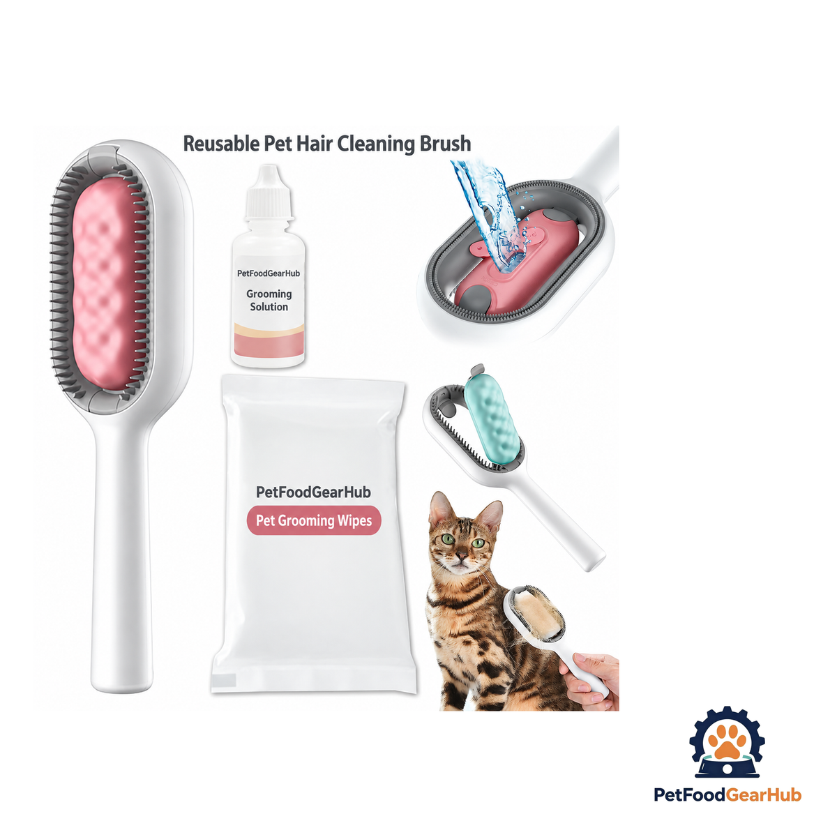 PetFoodGearHub Reusable Pet Hair Cleaning Brush - product image 2