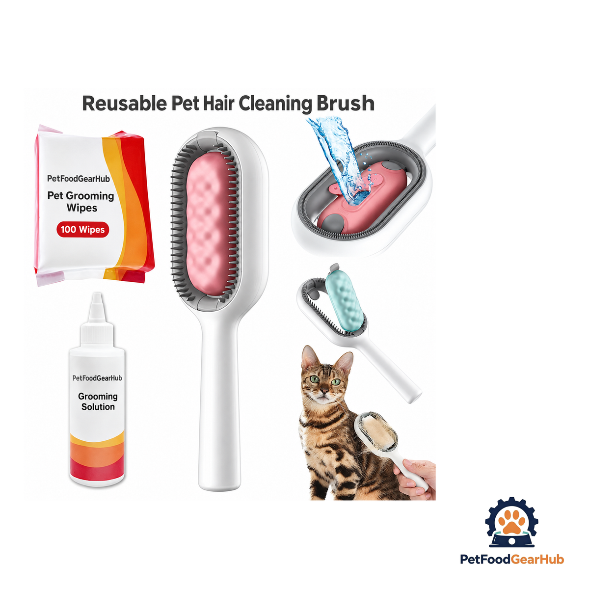 PetFoodGearHub Reusable Pet Hair Cleaning Brush - product image 4