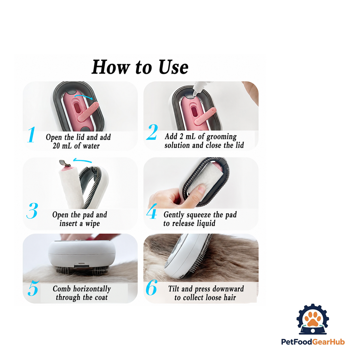 PetFoodGearHub Reusable Pet Hair Cleaning Brush - product image 6